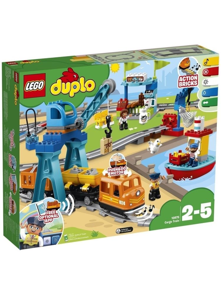 Конструктор LEGO DUPLO Town 10875 Грузовой поезд