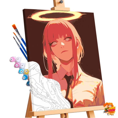 Картина по номерам Человек бензопила Макима