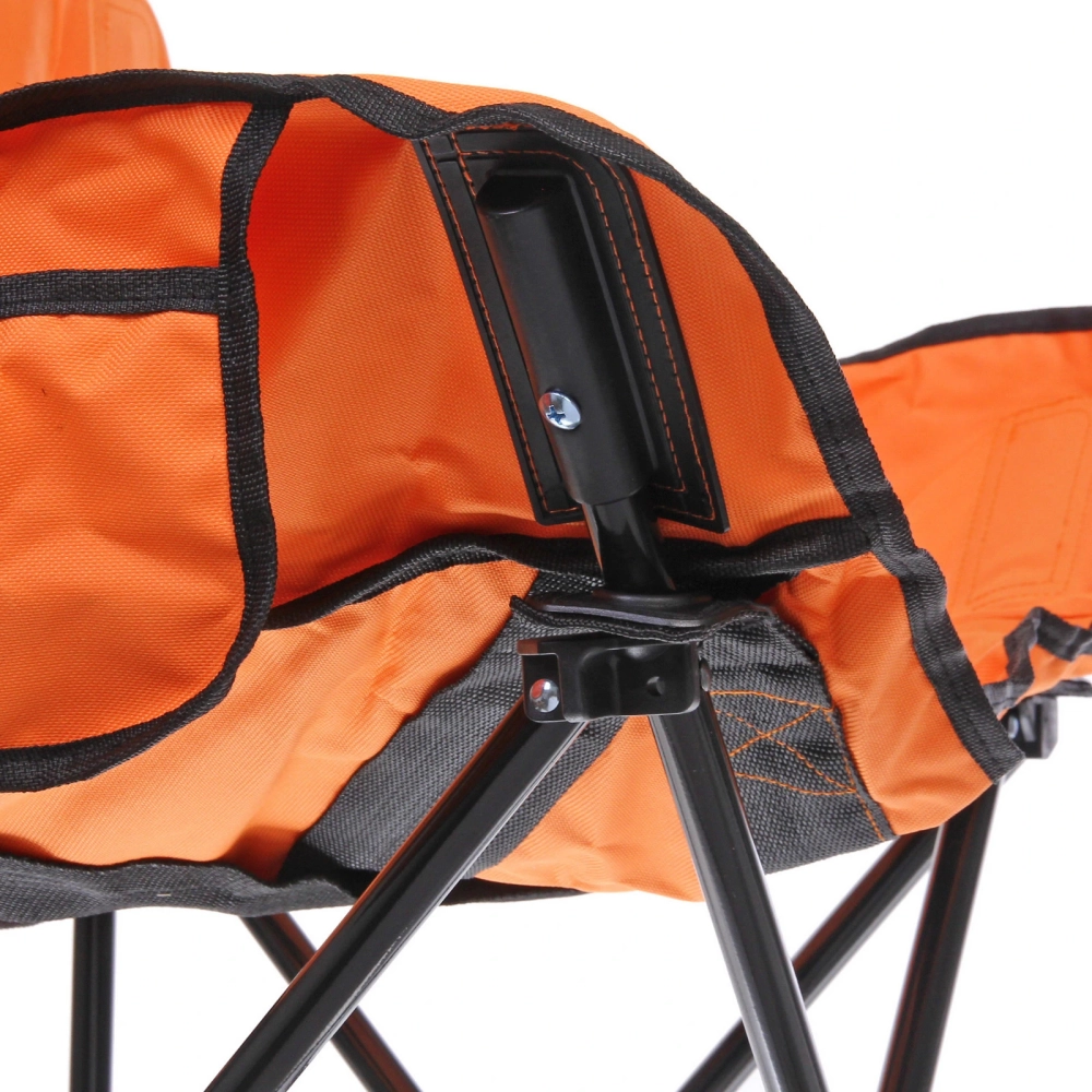 Кресло складное до 100 кг TJ-2000, 60*46*70 см, цвет: оранжевый