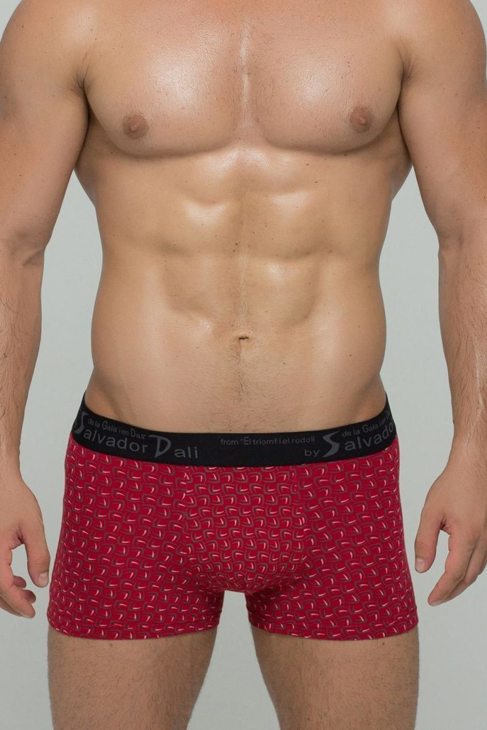 Мужские трусы-боксеры с мелким узором из бумерангов (Размер: XXXL) (Цвет: зеленый)