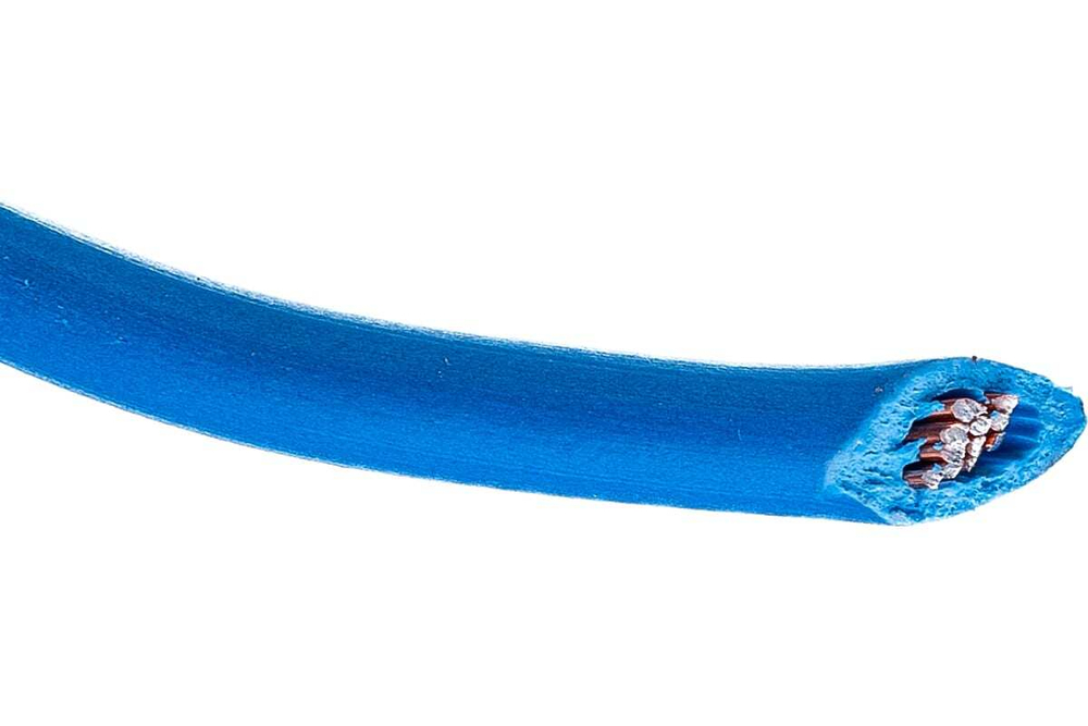 Провод ПГВА REXANT 1х0.75 кв.мм, синий, бухта 100 м 01-6505