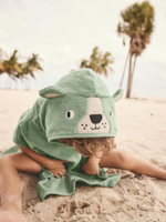 Пончо махровое для мальчика Next E22-920, Зеленый