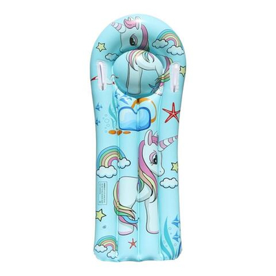 Матрасс с ручками детский 110 см, цв. голубой, с-30564