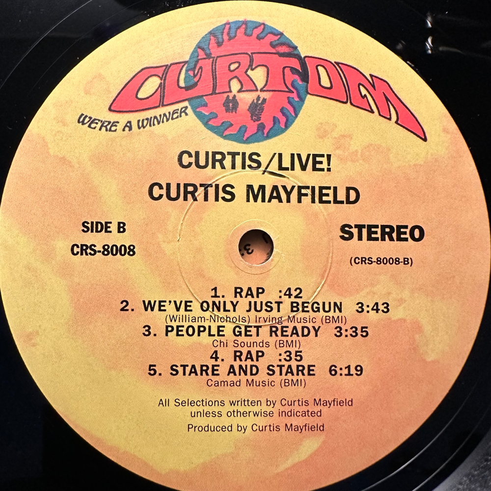 Curtis Mayfield ‎– Curtis / Live! 2LP (США)