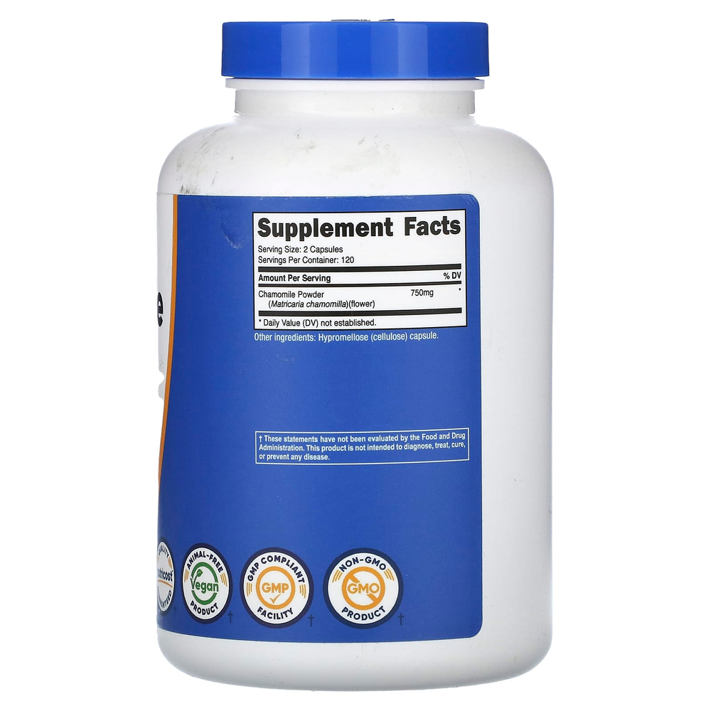 Nutricost, Ромашка, 240 капсул (375 мг в каждой капсуле)