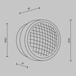 Светильник настенный светодиодный Maytoni   MOD493WL-L6PTK