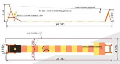 Детский троллей для помещений 15 м