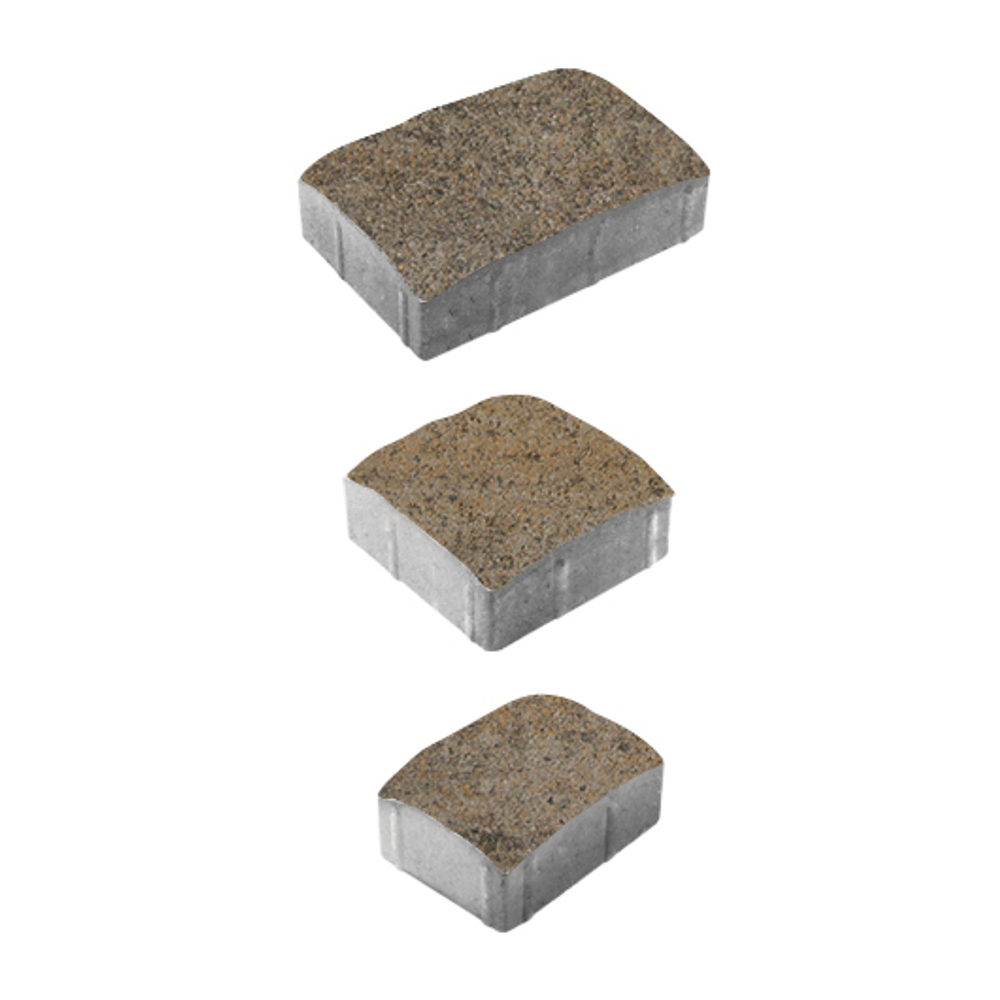 Тротуарная плитка УРИКО, комплект из 3 видов плит, Искусственный камень Базальт