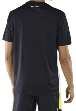 Мужская теннисная футболка Sergio Tacchini Equilatero PL T-shirt - navy/yellow