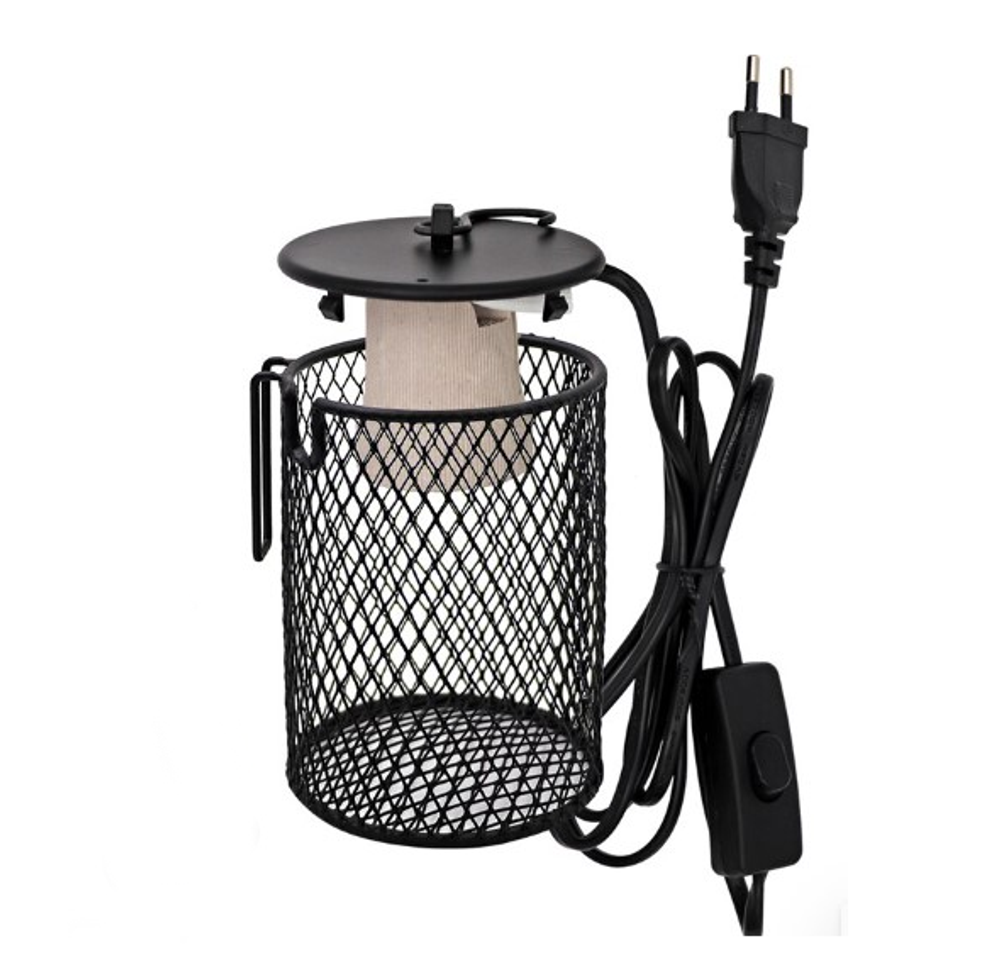 Светильник с защитной сеткой с лампой