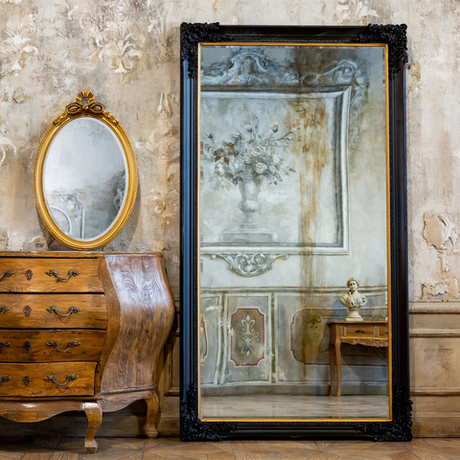 Зеркало настенное Объект мечты Зазеркалье Моррис блэк версия L OM-21052605