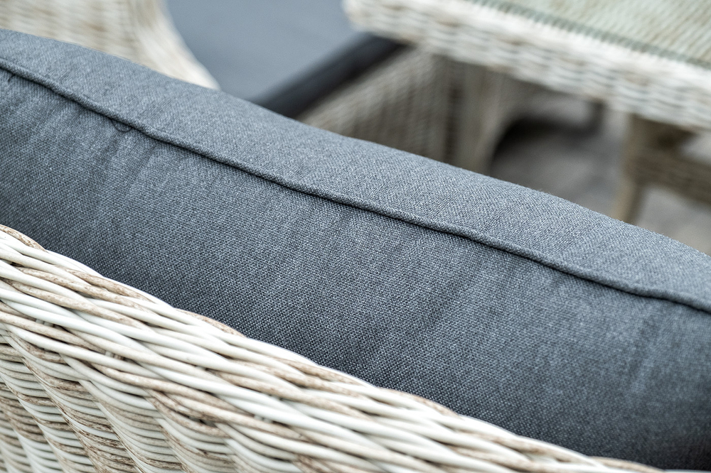 "Неаполь" обеденная группа плетеная из искусственного ротанга, цвет соломенный