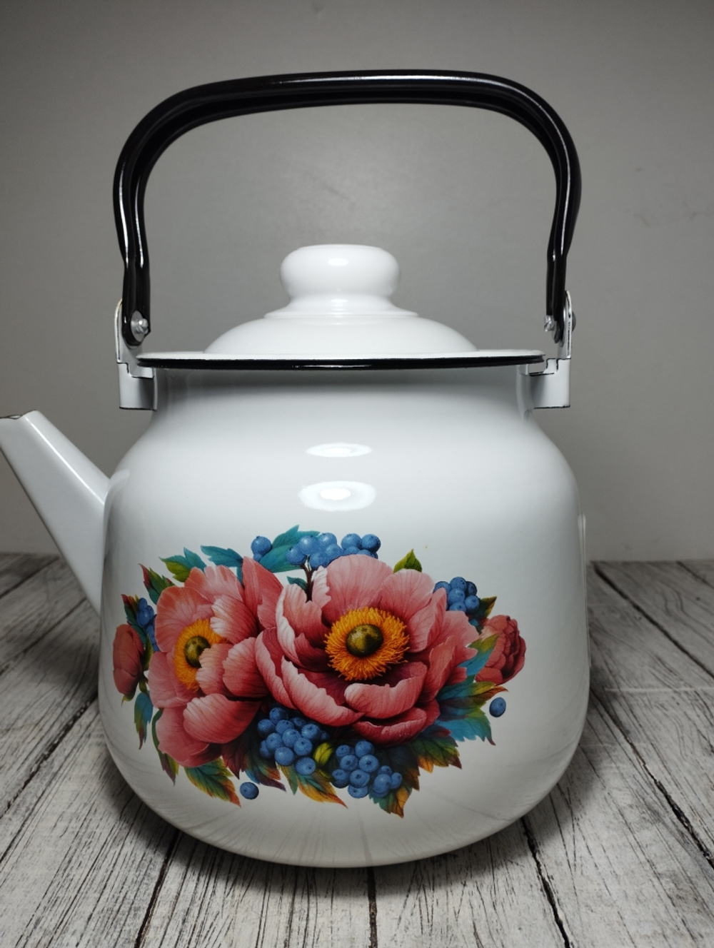 Чайник 3,5 л Декор 2713/4 Ягоды-пионы