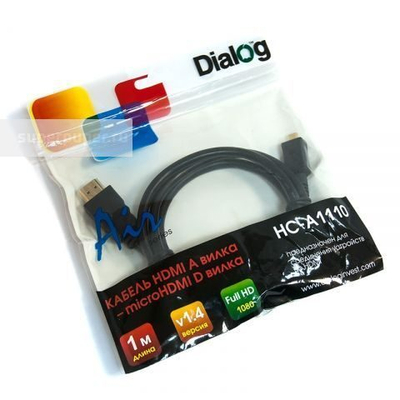 Кабель Dialog HC-A1110 microHDMI 1м