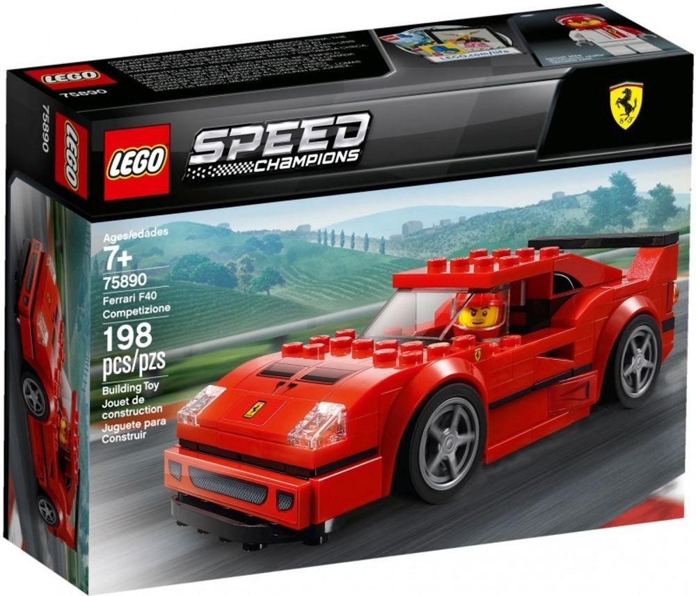 LEGO Speed Champions: Автомобиль Ferrari F40 Competizione 75890 — Ferrari F40 Competizione — Лего Спид чампионс Чемпионы скорости