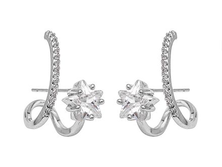 Серьги "Звездочки" со стразами