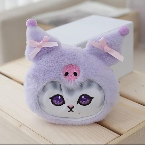 Брелок сумочка Котик Куроми фиолетовая