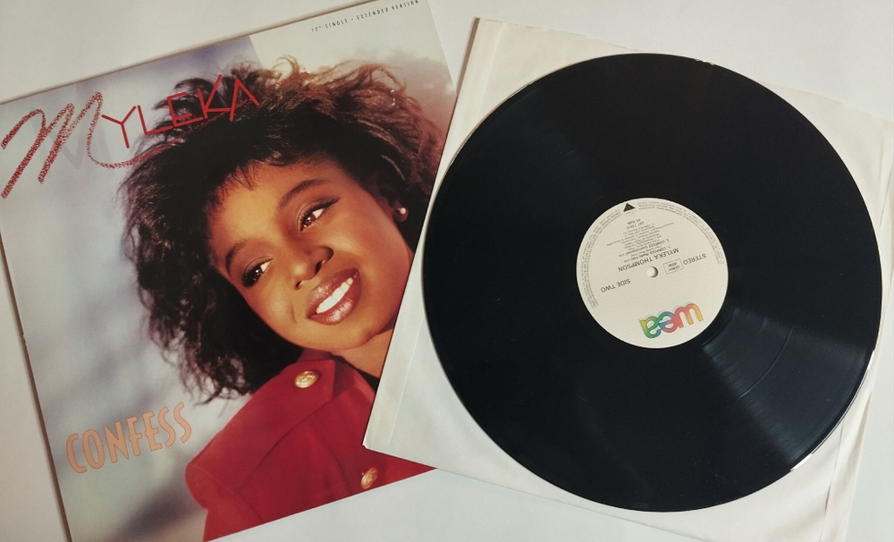 Винтажная виниловая пластинка LP Myleka Confess (Germany 1988) Maxi Single
