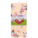 Коврик для сушки посуды 38*50см «Поваренок» бежевый