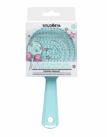 [Solomeya] Мини-расческа для распутывания волос в ФОРМЕ ЛЕДЕНЦА ТИФФАНИ Lollipop Shaped Mini Detangling Hair Brush Tiffany, 1шт