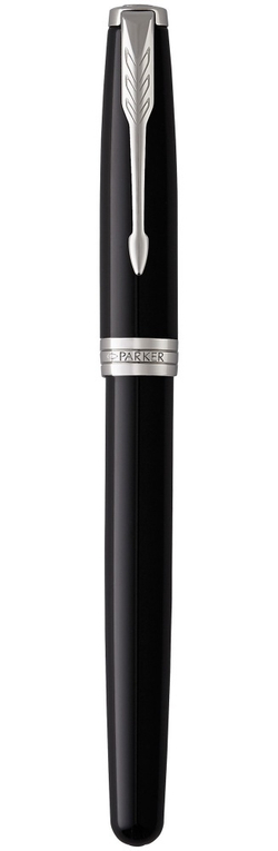 Перьевая ручка Parker Sonnet F539, цвет: LaqBlack СT, перо: F, цвет чернил: black, в подарочной упаковке