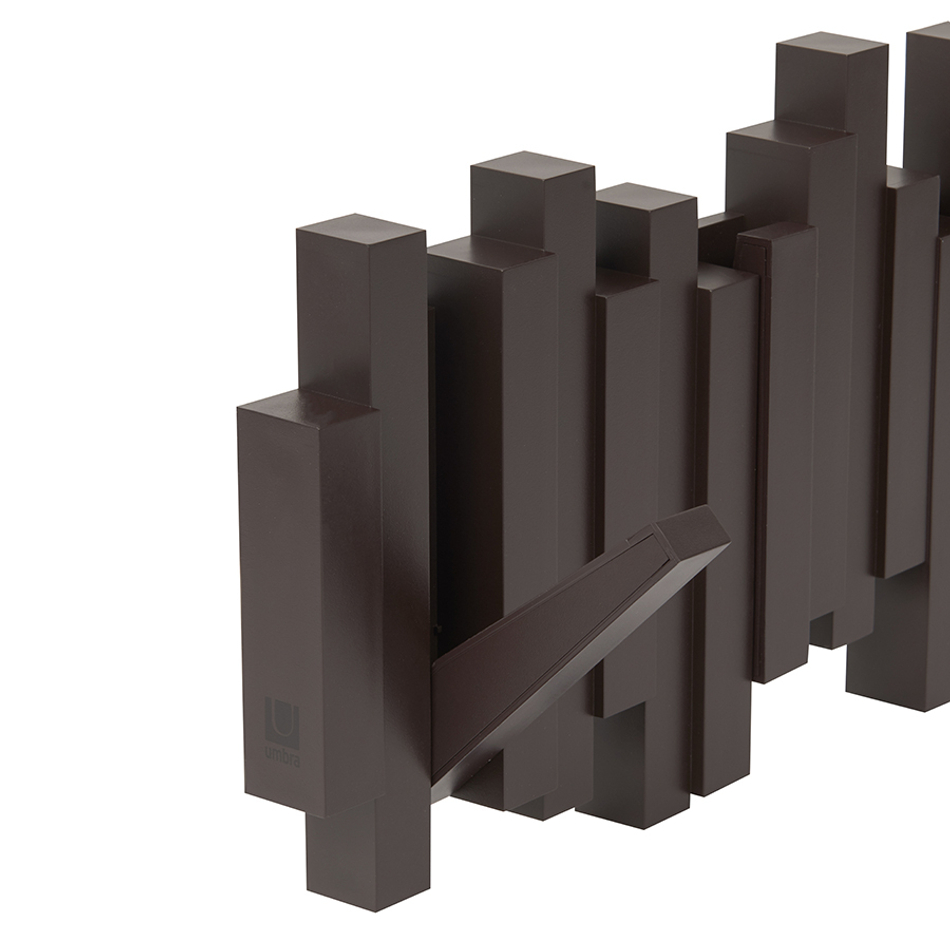 Вешалка настенная Sticks эспрессо, Umbra