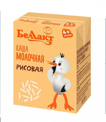 Каша молочная детская рисовая 207г. Беллакт