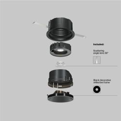 Светильник встраиваемый светодиодный Maytoni   DL057-10W4K-B