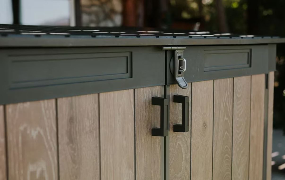 Уличный ящик пластиковый Keter Horizontal Narrow ashwood 2020 л