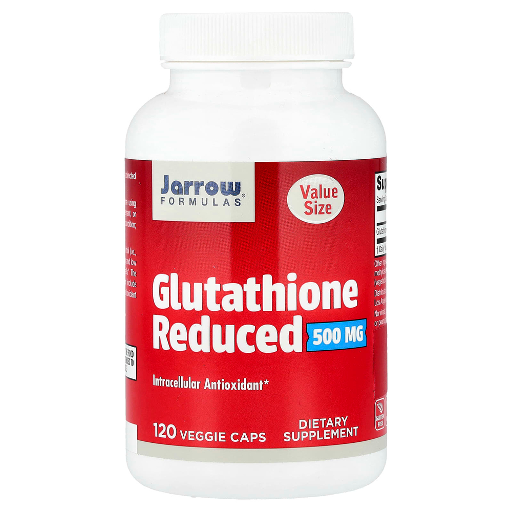 Jarrow Formulas, Восстановленный глутатион, 500 мг, 120 вегетарианских капсул