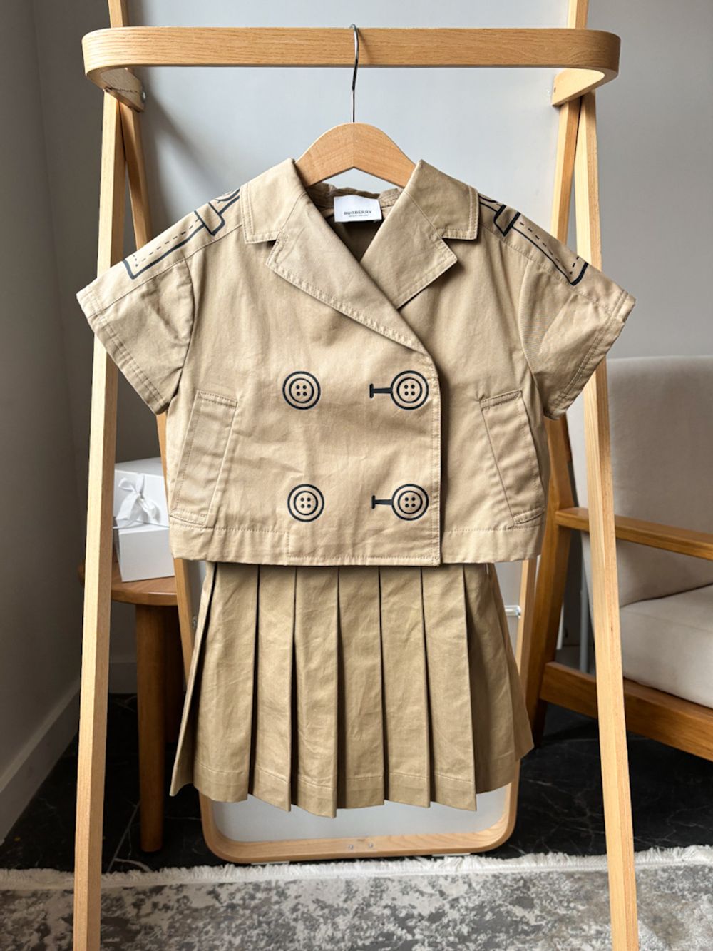 Хлопковый костюм Burberry, 116