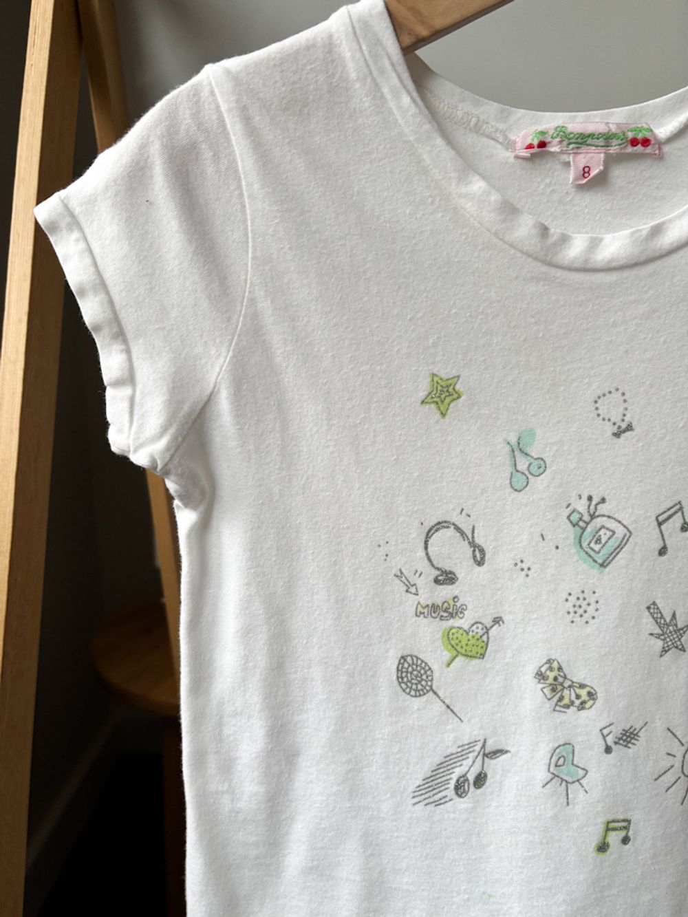 Хлопковая футболка Bonpoint, 128