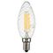 Лампа светодиодная филаментная Lightstar LED Filament E14 6W 4000K свеча прозрачная 933704