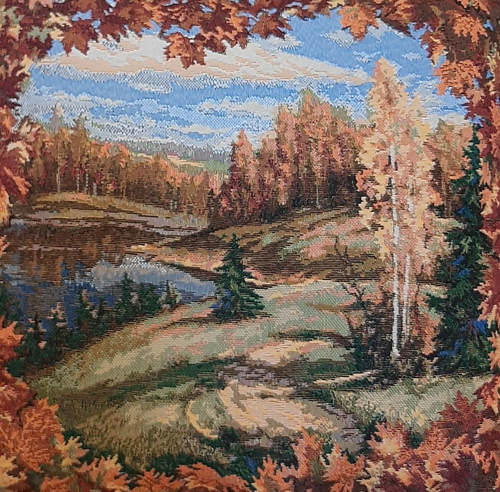 Декоративный гобеленовый чехол для интерьерной подушки Клен 47*47