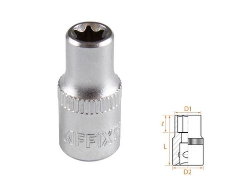 Цена на AFFIX (AF00023007) Головка торцевая TORX Е-стандарт 1/4", E7