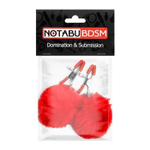 Зажимы для сосков с пушком NOTABU