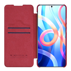 Кожаный чехол-книжка Nillkin Leather Qin для Xiaomi Poco M4 Pro 5G