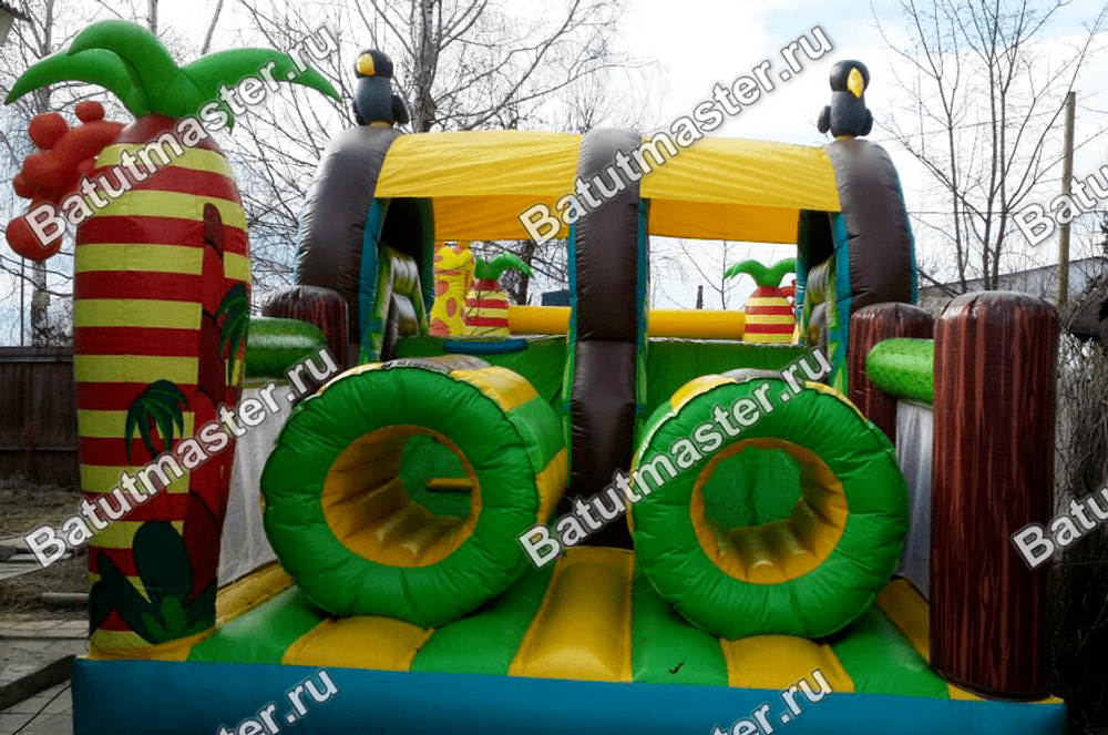 Батут "На прогулке с жирафами"