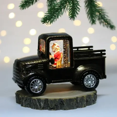 Сувенир с подсветкой «Сказочная машина» 15,5*7*9,5 см, Бронза (работает от батареек LR44*3)