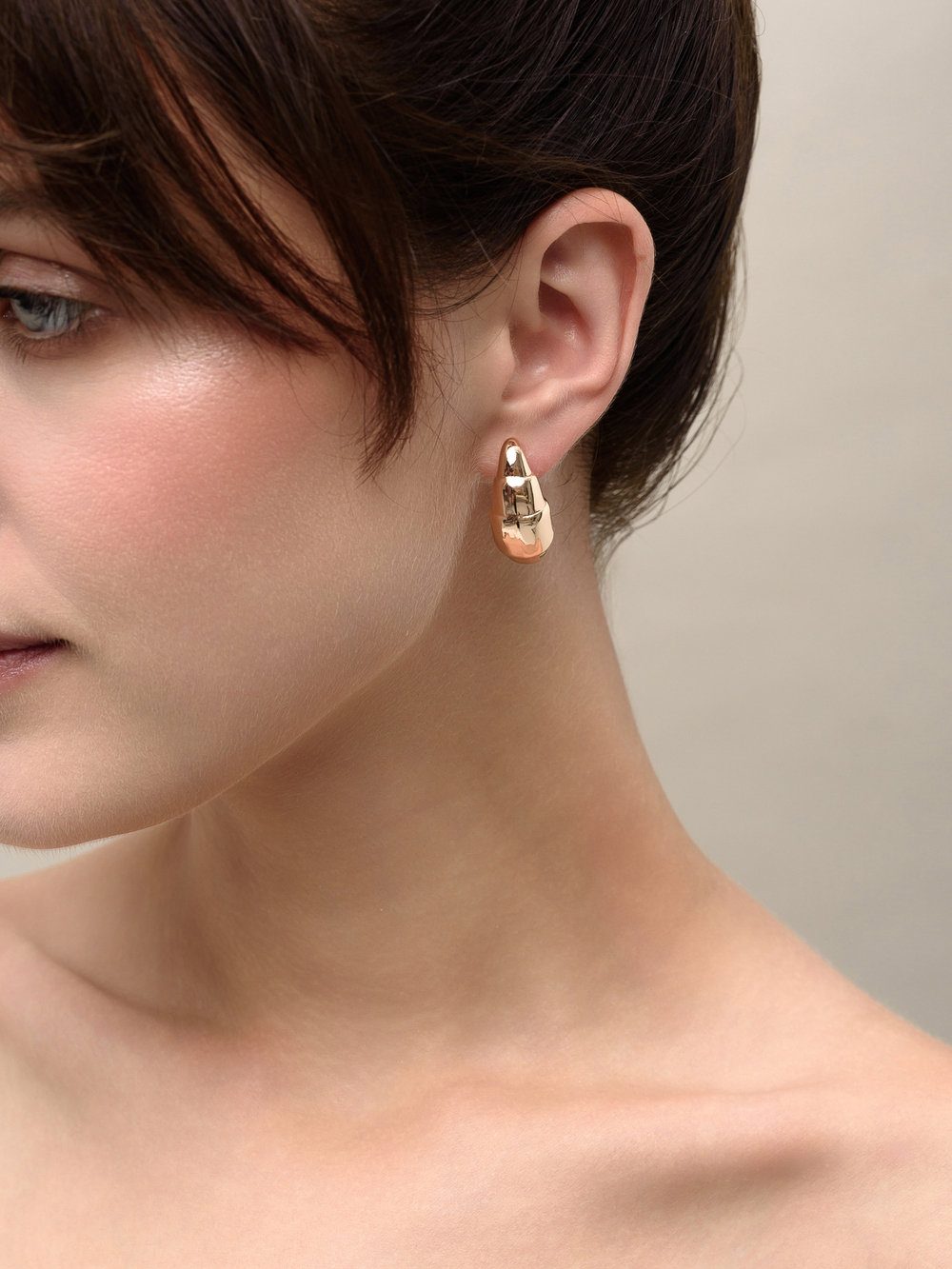 Серьги "Croissant" Gold