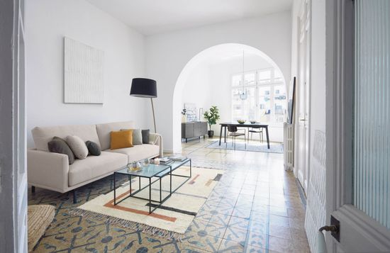 3-местный диван Galene бежевый 214 см