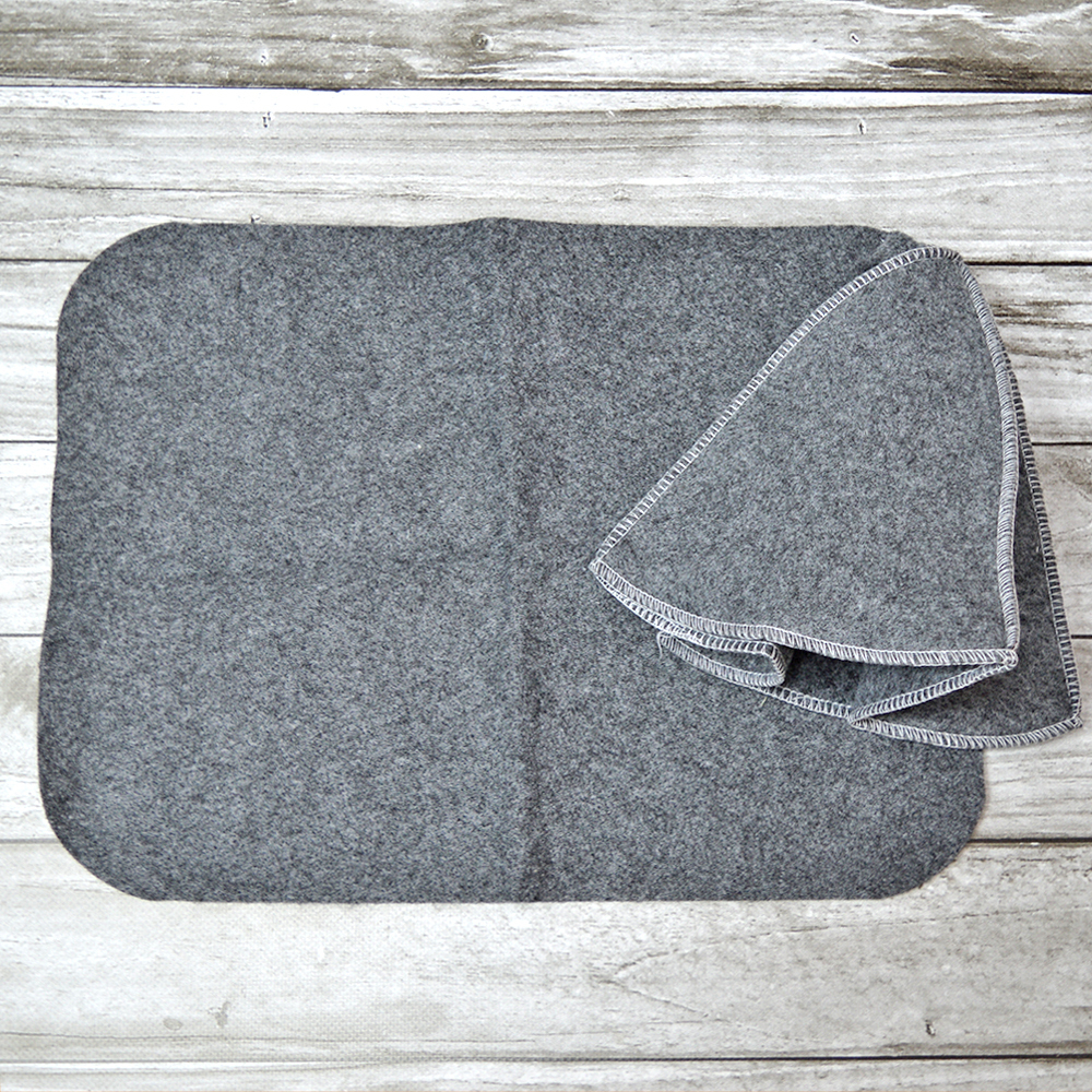 Набор для бани 2 предмета: шапка, коврик "Classic gray", тм "Бацькина баня"