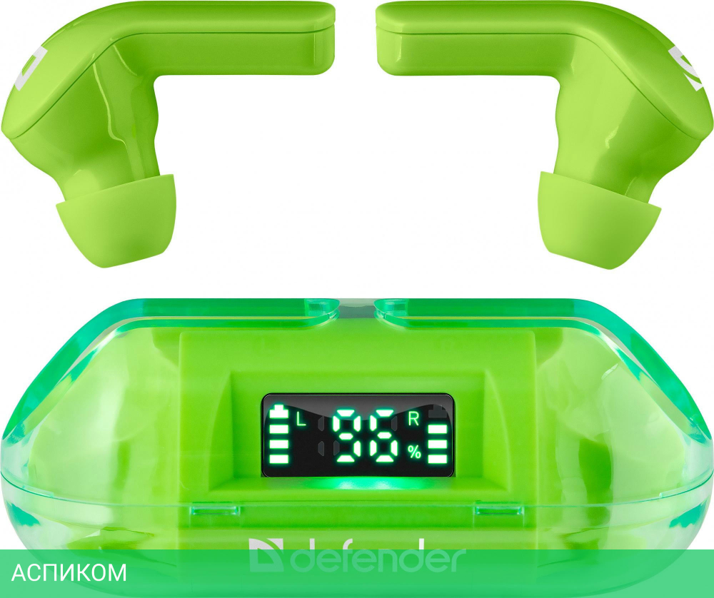 Наушники Defender Twins 916 Green (63917)