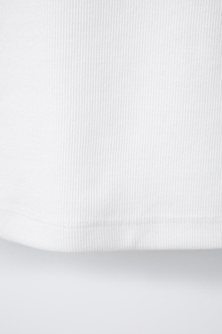 ZARA ФУТБОЛКА В РУБЧИК С КОНТРАСТНОЙ НАДПИСЬЮ, БЕЛЫЙ