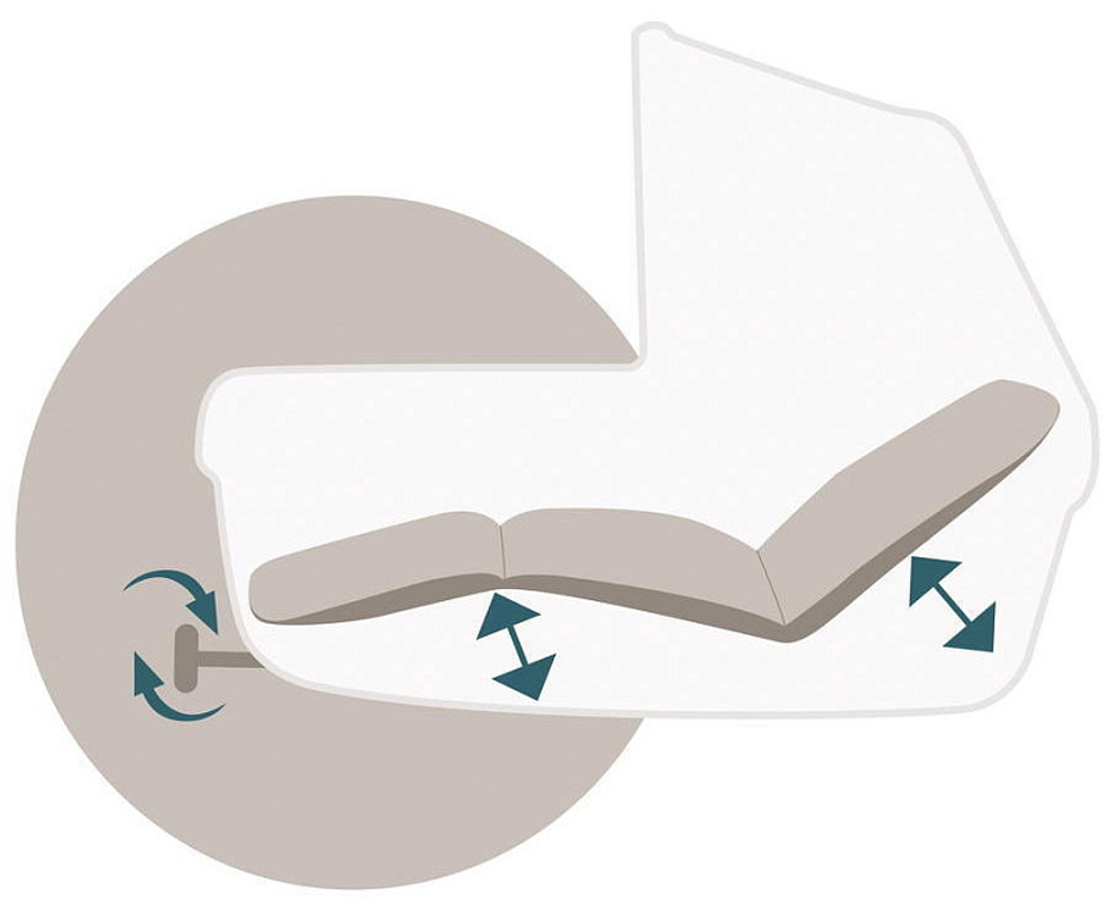 Коляска Peg Perego Veloce TC Brio Culla Belvedere Lounge 3 в 1 Blue Shine