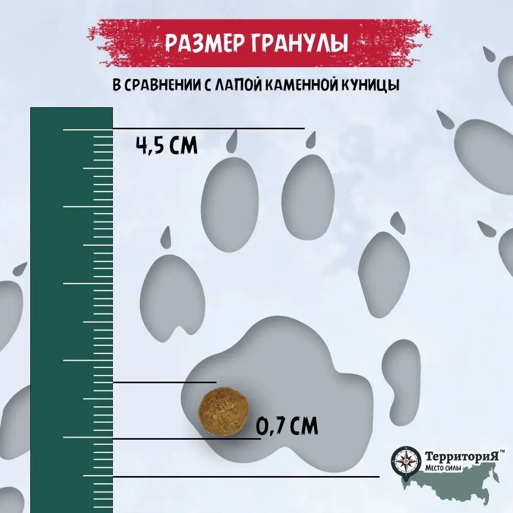 Территория сухой корм для кошек Крым Курица с черникой, 1,5 кг