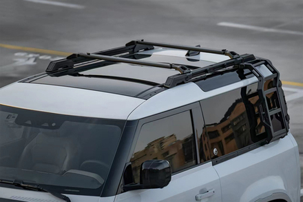 Платформа на крышу c лестницей Plumb для Land Rover Defender 90 Ленд Ровер Дефендер органайзер багажник на крышу рейлинги