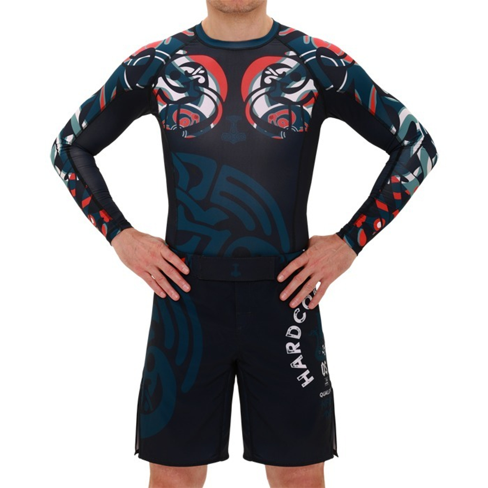 Рашгард HT Nordic Pattern Black Russian LS