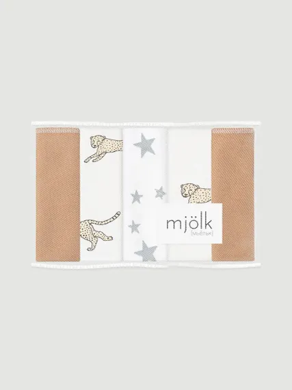 Нагрудник Mjolk текстиль 5 шт.