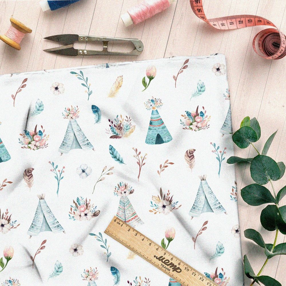 Ткань муслин вигвамы детские